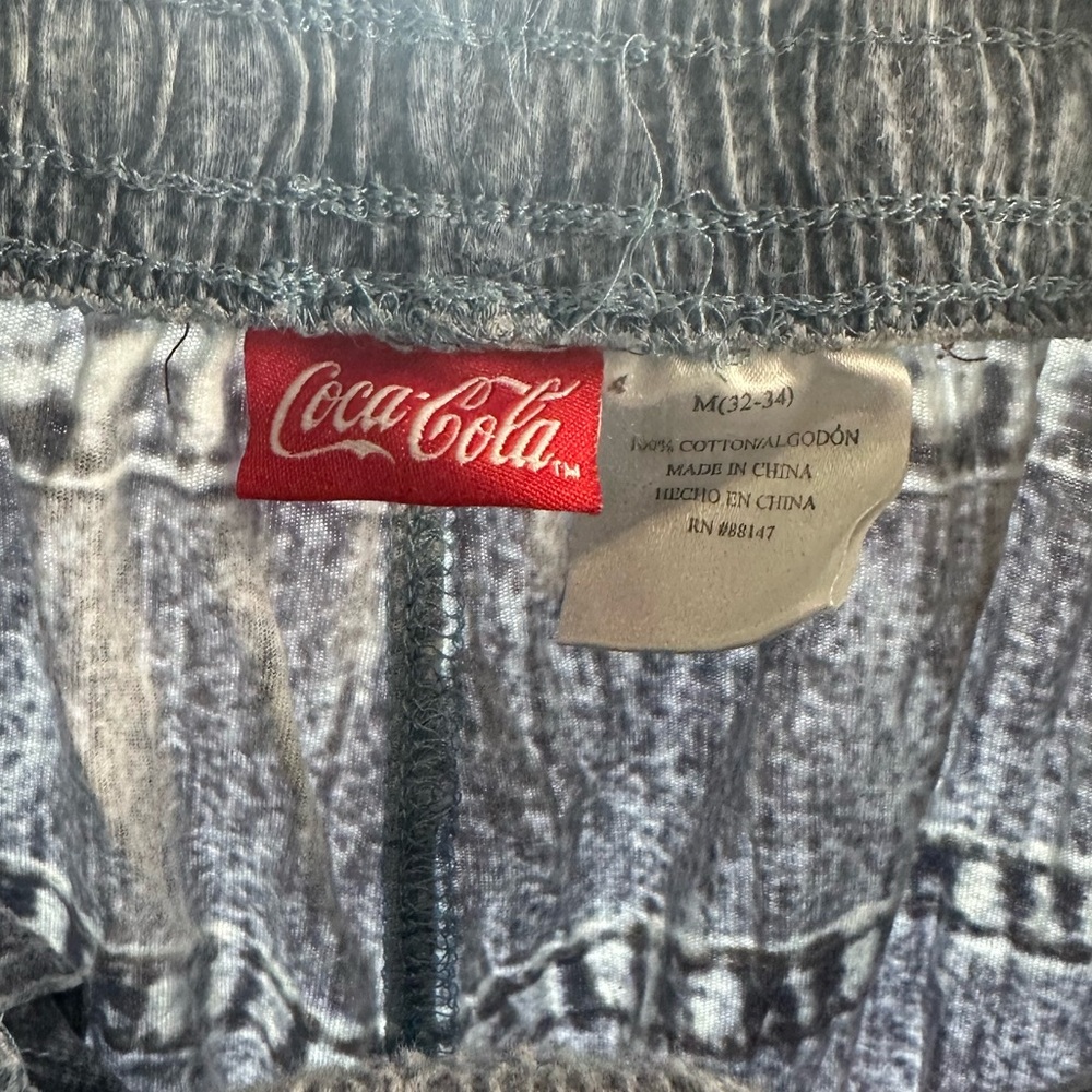 Coca Cola Distressed Blue Jeans Pajamas - Picture 3 of 3